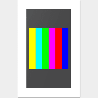 Bright colored stripes Posters and Art